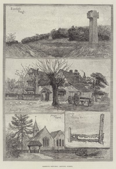 Rambling Sketches, Abinger, Surrey by William Rainey
